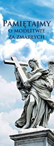 Baner na Wszystkich Świętych "Pamiętajmy o modlitwie.." 75x200 cm