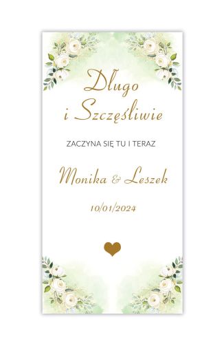 Roll-Up ślubny - spersonalizowany