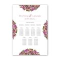 Table plan - tablica z rozmieszczeniem gości weselnych