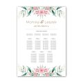 Table plan - tablica z rozmieszczeniem gości weselnych