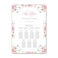Table plan - tablica z rozmieszczeniem gości weselnych