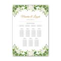 Table plan - tablica z rozmieszczeniem gości weselnych