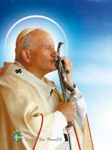 Plakat Religijny Ojciec Święty Jan Paweł II Pastorał