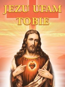 Baner na Boże Ciało "Jezu Ufam Tobie" 75x100 cm