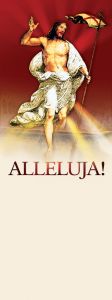 Baner na Wielkanoc "Alleluja!" 75x200cm