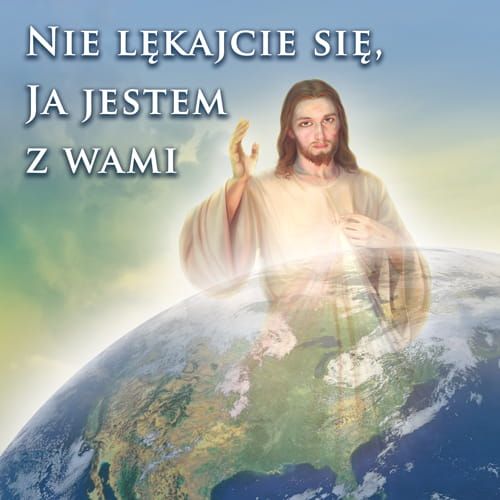 Baner na Boże Ciało "Nie lękajcie się ja jestem z wami" 150x150 cm