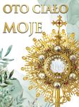 Baner na Boże Ciało "Oto Ciało Moje" 75x100 cm