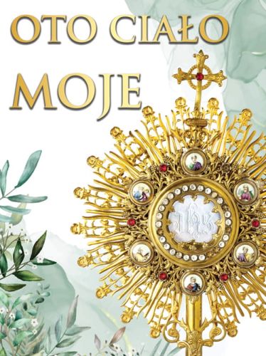 Baner na Boże Ciało "Oto Ciało Moje" 75x100 cm