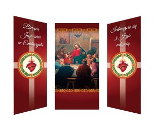 Zestaw trzech banerów na Boże Ciało