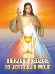 Baner na Boże Ciało "Bierzcie i jedzcie to jest ciało moje" 75x100 cm