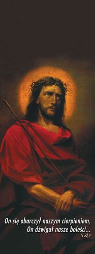 Baner na Wielki Post "On się obarczył.." 75x200cm