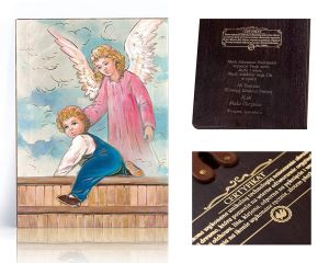 Ikona religijna Anioł Stróż dla dzieci