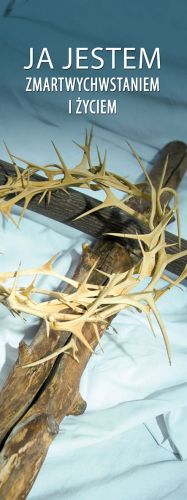 Baner na Wielki Post "JA JESTEM.." 75x200cm