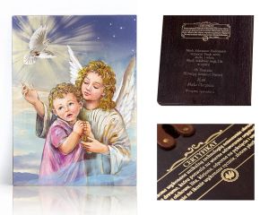 Ikona religijna Anioł Stróż dla dzieci