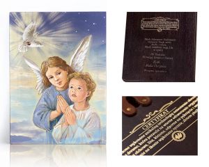 Ikona religijna Anioł Stróż dla dzieci