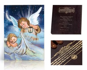 Ikona religijna Anioł Stróż dla dzieci