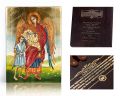 Ikona religijna Archanioł z chłopcem - dedykacja / własny tekst