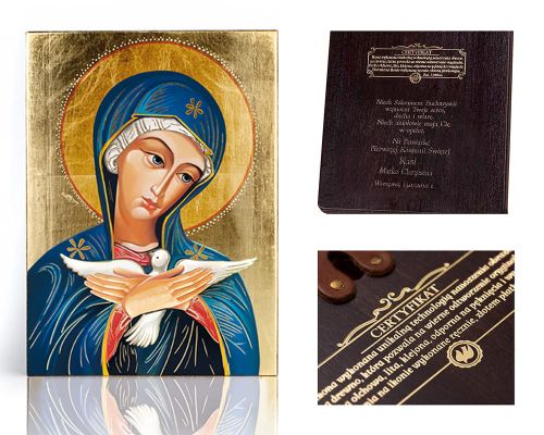 Ikona religijna Pneumatofora (Matka Boża niosąca Ducha Świętego) - dedykacja / własny tekst