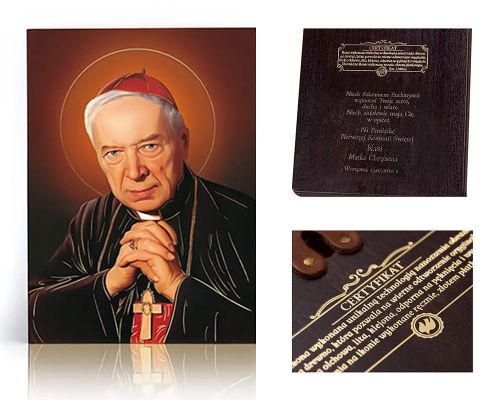 Ikona religijna Kardynał Stefan Wyszyński - dedykacja / własny tekst