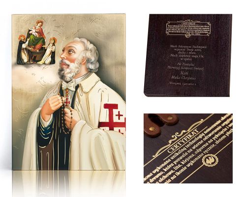 Ikona religijna Błogosławiony Bartłomiej Longo - dedykacja / własny tekst