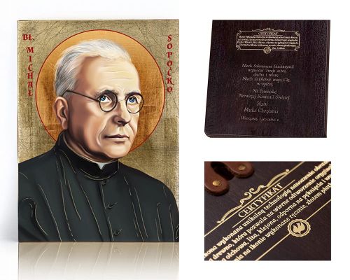 Ikona religijna Błogosławiony Michał Sopoćko - dedykacja / własny tekst