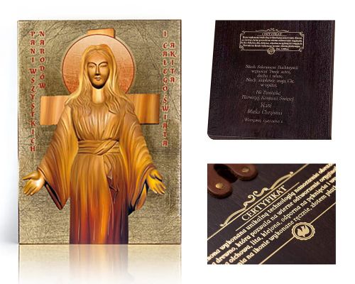 Ikona religijna Matka Boża z Akity (Japonia) - dedykacja / własny tekst