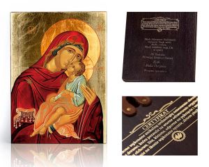 Ikona religijna Matka Boża z Dzieciątkiem Jezus (Eleusa)