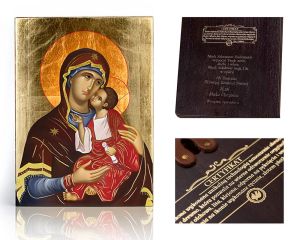 Ikona religijna Matka Boża z Dzieciątkiem Jezus (Eleusa)