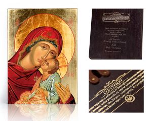 Ikona religijna Matka Boża z Dzieciątkiem Jezus (Eleusa)