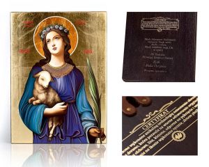 Ikona religijna Święta Agnieszka