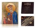 Ikona religijna Święty Edward Wyznawca - dedykacja / własny tekst