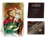 Ikona religijna Święty Krzysztof z Dzieciątkiem Jezus