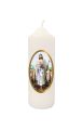 Świeca wielkanocna Jezus Dobry Pasterz - biała