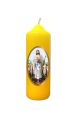 Świeca wielkanocna Jezus Dobry Pasterz - żółta