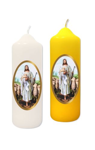 Świeca wielkanocna Jezus Dobry Pasterz