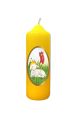 Świeca wielkanocna Baranek - żółta
