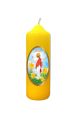 Świeca wielkanocna Jezus Alleluja - żółta