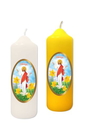 Świeca wielkanocna Jezus Alleluja