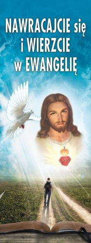 Baner na Wielki Post "Nawracajcie się i.." 75x200 cm