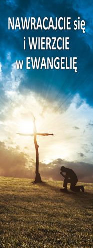Baner na Wielki Post "Nawracajcie się i.." 75x200 cm