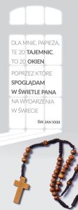 Baner religijny na Różaniec 75x200 cm