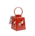 Lampion czerwony - renifer