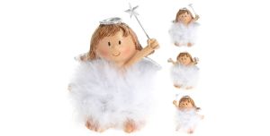 Figurka Aniołka z futerkiem