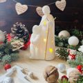 Figurka ceramiczna z oświetleniem LED