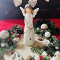 Anioł serce figurka led 24 cm