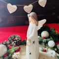 Anioł serce figurka led 24 cm