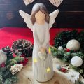 Anioł serce figurka led 24 cm