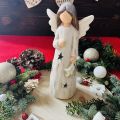 Anioł gwiazda figurka led 24 cm