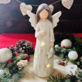 Anioł gwiazda figurka led 24 cm
