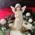 Anioł gwiazda figurka led 24 cm